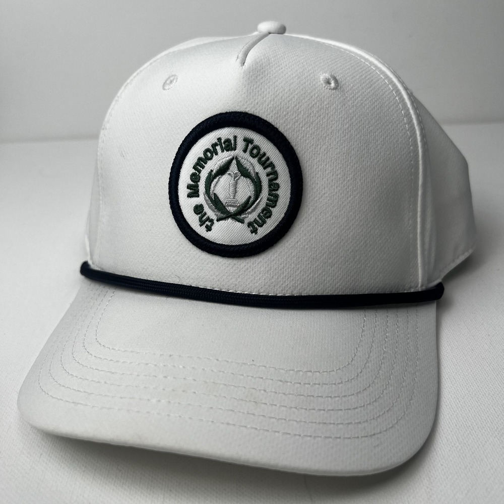 Ahead The Memorial Tournament Golf Hat White Navy Rope Snapback Classic Fit Cap
